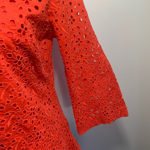 🆕 NWT Talbots Eyelet Bell Sleeve Top Cami Floral - Picture 6 of 12